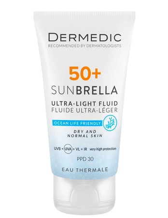 Dermedic Sunbrella krem do twarzy ultralekki SPF 50+ skóra sucha i normalna 40ml